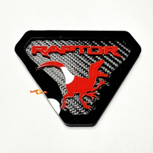 Raptor Edition Stemmi per parafanghi Emblema per portellone Stemma 3D Sfondo in fibra di carbonio 7