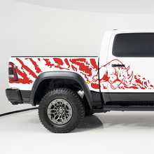 Rhino Splash Side Bedside Stickers Decals Graphics for Dodge RAM 1500 RHO 4