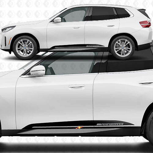 Kit Adesivi Vinile Strisce Sottoporta M Performance per BMW X3 G45