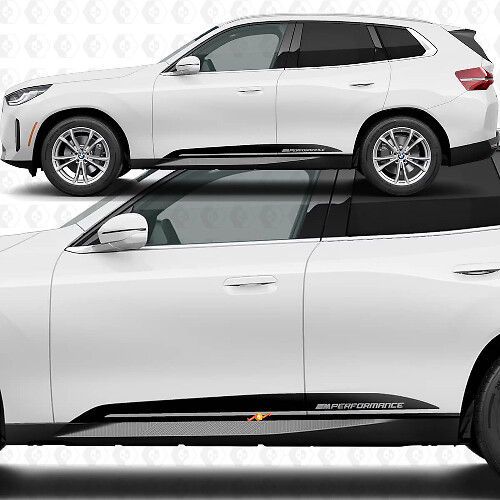 Kit Adesivi Strisce Porta Laterale M Performance per BMW X3 G45