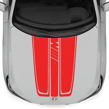 Kit adesivi a strisce in vinile M-Style per cofano BMW X3 G45_3