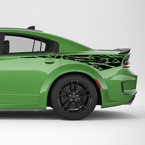 Adesivo in vinile a striscia laterale posteriore Tribal Skin per Dodge Charger 1