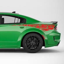 Adesivo in vinile a striscia laterale posteriore Tribal Skin per Dodge Charger 3