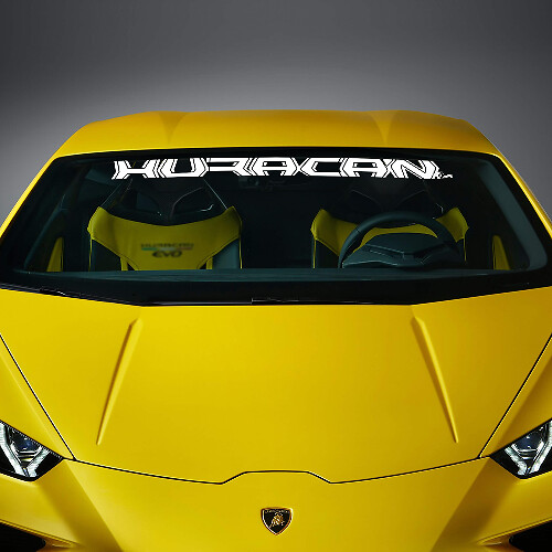 Adesivo in Vinile con Lettere per Parabrezza per Lamborghini Huracan Evo 1