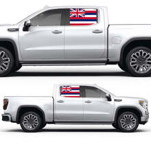 Adesivo in Vinile Colorato per Finestrino Laterale con Bandiera Hawaiana per GMC Sierra 2