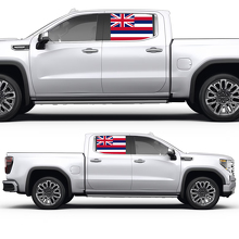 Adesivo in vinile per finestrino laterale con bandiera hawaiana per GMC Sierra 2023 2