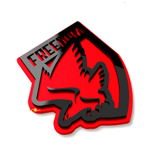 Freedom Bald Eagle Distintivi Parafango Emblema Portellone Distintivo 3D 5