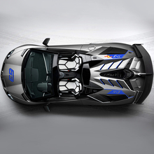 63 SVJ Adesivo Decorativo Cofano Laterale Lamborghini Aventador SVJ 2