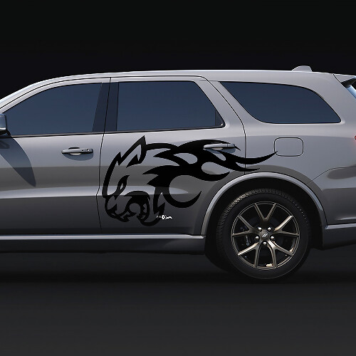 Adesivi in vinile Wildcat Flame Side Decal per Dodge Durango