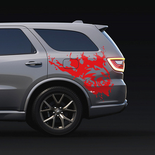 Adesivi in vinile Wildcat Splash posteriori laterali per Dodge Durango 3