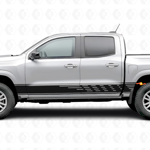 Strisce Viniliche a Fessura Sfalsata per Porta e Soglia per Chevrolet Colorado 3ª Gen 2023-2026