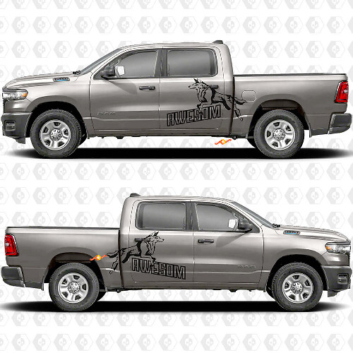 Adesivi Vinile Decalcomanie Grafiche Portiere Laterali Awesome Wolf