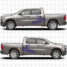 Adesivi Vinile Decalcomanie Grafiche Portiere Laterali Awesome Wolf 3