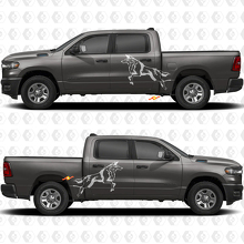 Adesivi Decalcomanie Grafica Paraspruzzi Lato Letto Porte Laterali Wolf 2