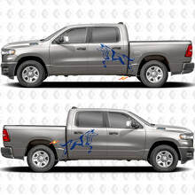 Adesivi Decalcomanie Grafica Paraspruzzi Lato Letto Porte Laterali Wolf 3