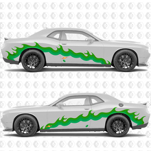 Grafica Personalizzata Fiamme Adesivo Vinile Laterale per Dodge Challenger 3