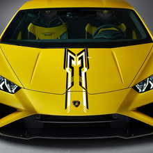 Adesivo Vinile Striscia da Corsa 2 Colori per Cofano per Lamborghini Huracan Evo 3