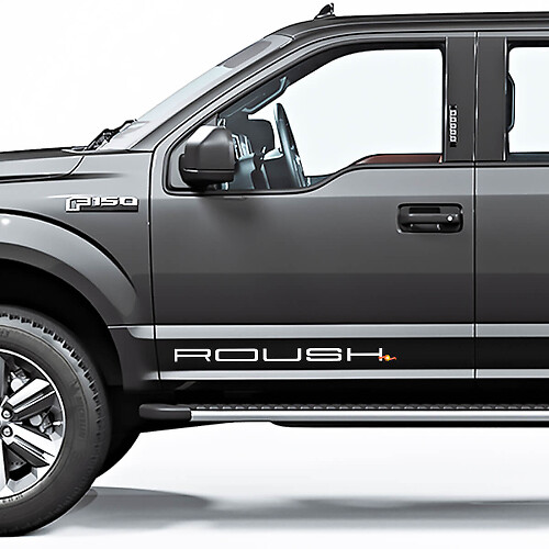 Adesivi Laterali in Vinile Stile Roush per Musclecar truck
