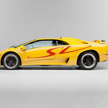 Kit di Adesivi in Vinile con Grafiche Laterali SV per Lamborghini Diablo SV 1998_2
