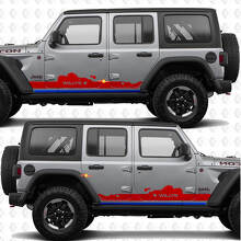 Adesivo in vinile personalizzato per porte laterali adatto a Jeep Wrangler Jeep Wrangler Willys 2