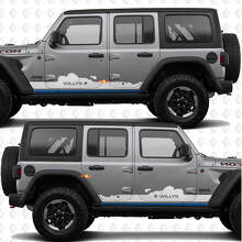 Adesivo in vinile personalizzato per porte laterali adatto a Jeep Wrangler Jeep Wrangler Willys 3