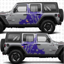 Adesivo in vinile Moose Splash Nature per portiere laterali, compatibile con Jeep Wrangler 3