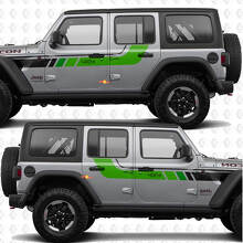 Kit di Adesivi in Vinile a Strisce Retro Laterali 4x4 per Jeep Wrangler_2