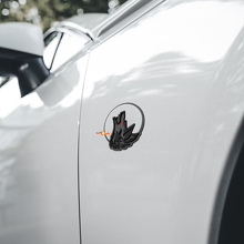 Distintivi paraurti Wolf Moon Emblema portellone Distintivo 3D 2