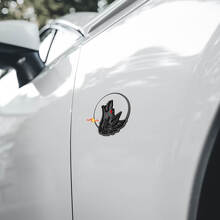 Distintivi paraurti Wolf Moon Emblema portellone Distintivo 3D 2