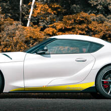 Adesivi in vinile a striscia laterale per battitacco Toyota Supra MKV A90 A91_3