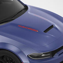 Adesivi Personalizzati per Cofano Stile Roushcharged per Dodge Charger_3