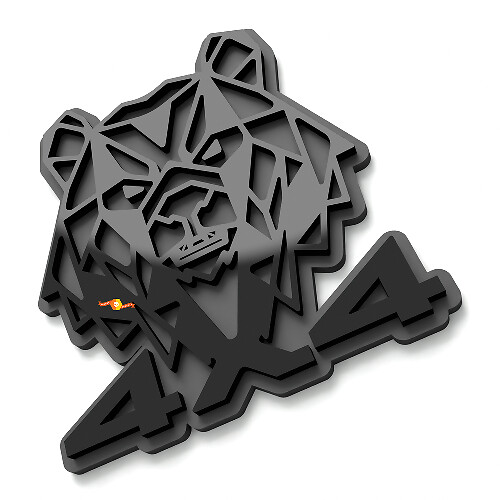 Distintivi Parafanghi 4x4 Beer Emblema Porta Bagagli Distintivo 3D