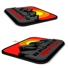 Distintivi Parafanghi Sunset Mountains Emblema Portellone Distintivo 3D per Ford Bronco Raptor 2