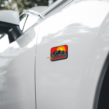 Distintivi Parafanghi Sunset Mountains Emblema Portellone Distintivo 3D per Ford Bronco Raptor 5