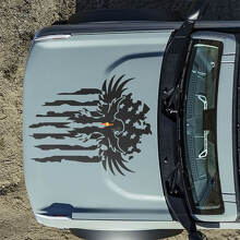 Adesivi Decalcomanie Cofano Bandiera Americana Aquila Calva per Ford Bronco 4