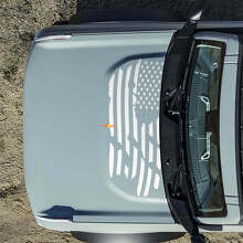 Adesivi Decals Bandiera Americana US Distrutta per Cofano Musclecar horse 4