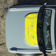 Adesivi Topografici Cofano 4x4 Off Road per Ford Bronco 2