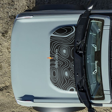 Adesivi Topografici Cofano 4x4 Off Road per Ford Bronco 4