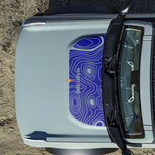 Adesivi Topografici Cofano 4x4 Off Road per Ford Bronco 5