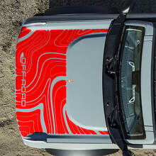 Adesivi Topografici Cofano Off Road per Ford Bronco 3