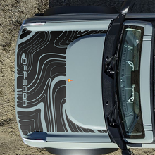 Adesivi Topografici Cofano Off Road per Ford Bronco 4