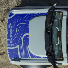 Adesivi Topografici Cofano Off Road per Ford Bronco 5