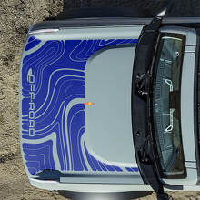 Adesivi Topografici Cofano Off Road per Ford Bronco 5