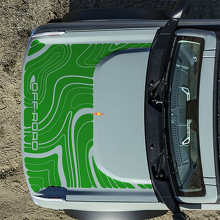 Adesivi Topografici Cofano Off Road per Ford Bronco 6