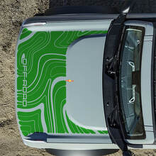 Adesivi Topografici Cofano Off Road per Ford Bronco 6