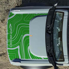 Adesivo Vinile Topografico Cofano Fuoristrada 2 per Musclecar horse 6