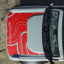 Adesivi Topografici Cofano Off Road per Ford Bronco 7