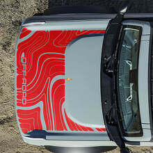 Adesivi Topografici Cofano Off Road per Ford Bronco 7