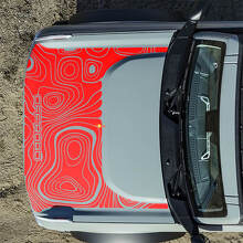 Adesivi Topografici Off Road per Cofano per Ford Bronco 2 3