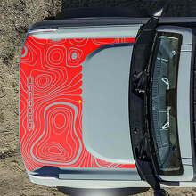 Adesivi Topografici Off Road per Cofano per Musclecar horse 2 3